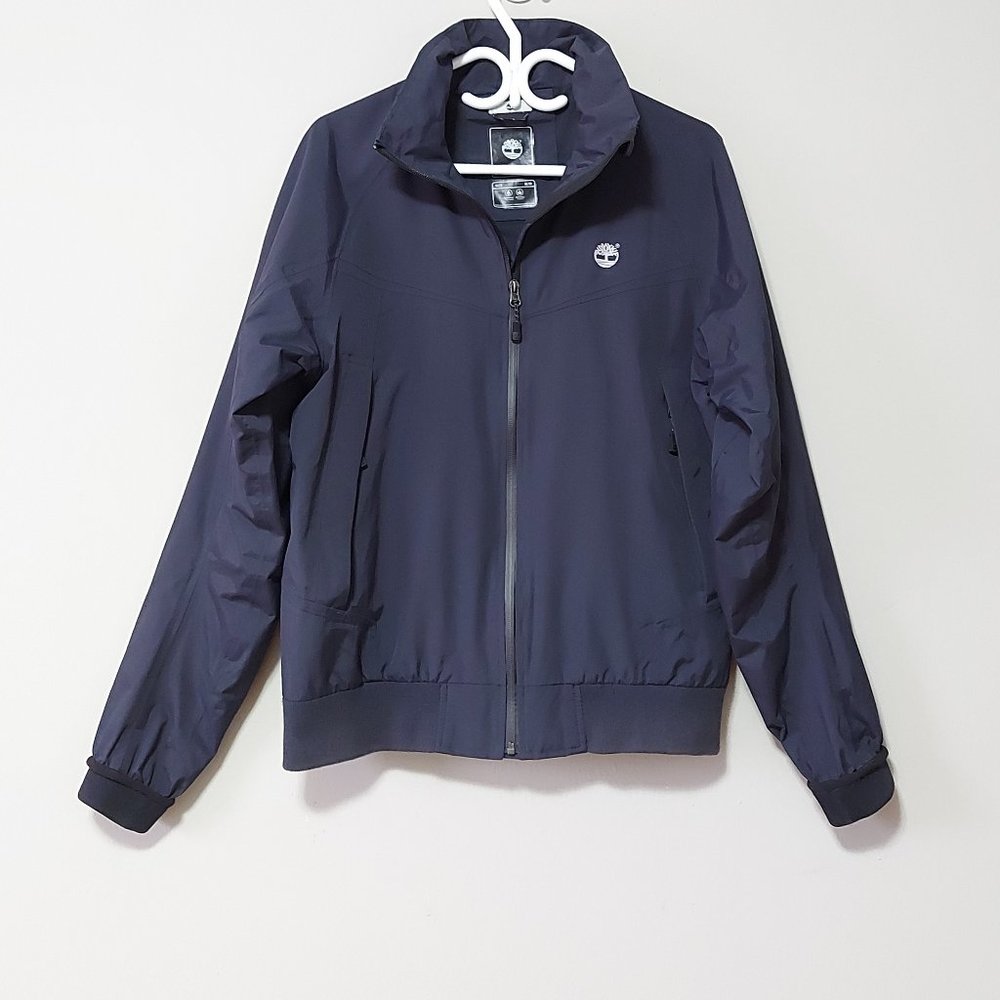 Timberland Women's Dark Navy Zip-Up Bomber Jacket